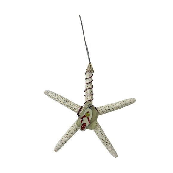 Handcrafted Ornament or Suncatcher - Wire Wrapped Starfish with Sea Glass - Picture 3 of 4